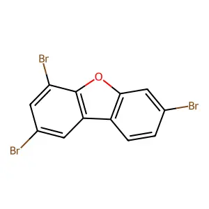 2,4,7-Tribromo-dibenzofuran structure
