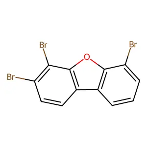 3,4,6-Tribromo-dibenzofuran structure