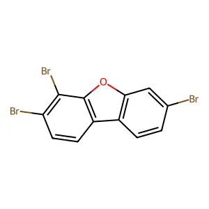 3,4,7-Tribromo-dibenzofuran structure