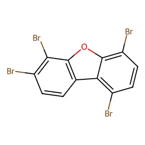 1,4,6,7-Tetrabromo-dibenzofuran structure