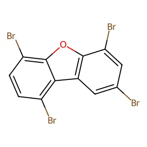 1,4,6,8-Tetrabromo-dibenzofuran structure