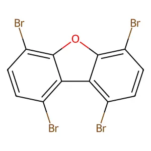 1,4,6,9-Tetrabromo-dibenzofuran structure