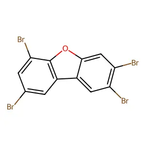 2,3,6,8-Tetrabromo-dibenzofuran structure
