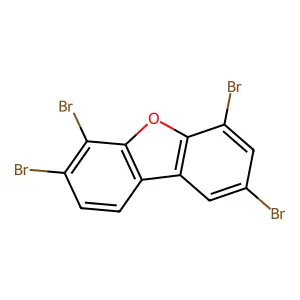 2,4,6,7-Tetrabromo-dibenzofuran structure