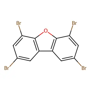 2,4,6,8-Tetrabromo-dibenzofuran structure