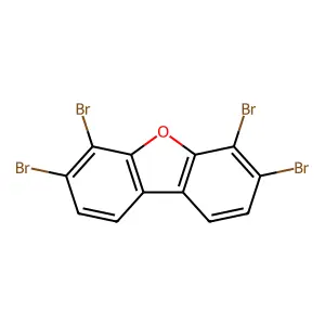 3,4,6,7-Tetrabromo-dibenzofuran structure