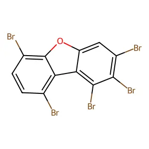1,2,3,6,9-Pentabromo-dibenzofuran structure