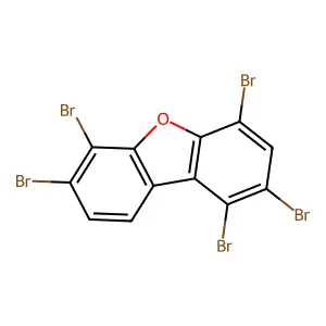 1,2,4,6,7-Pentabromo-dibenzofuran structure