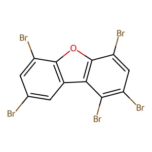 1,2,4,6,8-Pentabromo-dibenzofuran structure