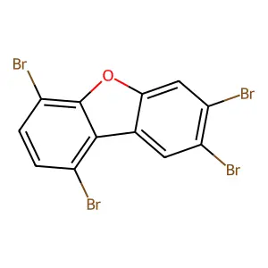 1,4,7,8-Tetrabromo-dibenzofuran structure