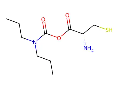 L-Cysteine, dipropylcarbamate (ester) structure