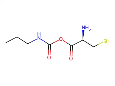 L-Cysteine, propylcarbamate (ester) structure