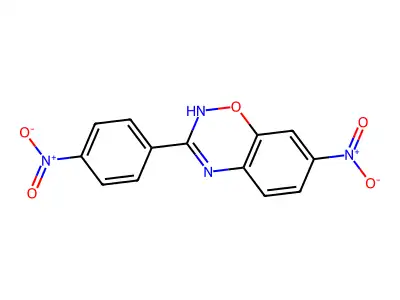 2H-1,2,4-Benzoxadiazine, 7-nitro-3-(4-nitrophenyl)- structure