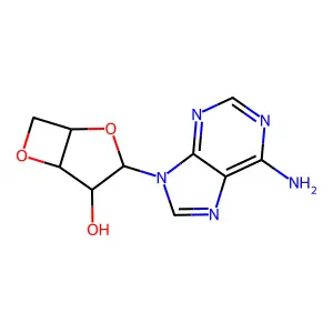 9-(3,5-Anhydropentofuranosyl)-9h-purin-6-amine structure