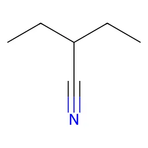 2-乙基丁腈 structure