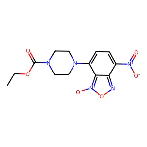 1-Piperazinecarboxylic acid, 4-(7-nitro-4-benzofurazanyl)-, ethyl ester structure