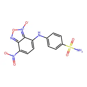 4-[(7-Nitro-3-oxido-2,1,3-benzoxadiazol-3-ium-4-yl)amino]benzenesulfonamide structure