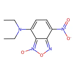 N,N-diethyl-7-nitro-3-oxido-2,1,3-benzoxadiazol-3-ium-4-amine structure