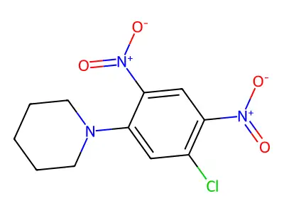 Piperidine, 1-(5-chloro-2,4-dinitrophenyl)- structure
