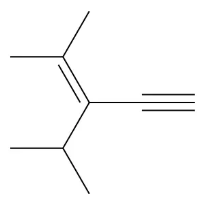 3-Penten-1-yne, 4-methyl-3-(1-methylethyl)- structure