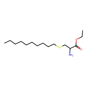 Ethyl 2-amino-3-decylsulfanylpropanoate structure