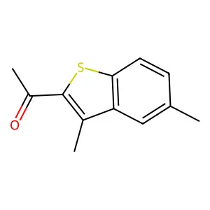 2-Acetyl-3,5-dimethylbenzo(b)thiophene structure