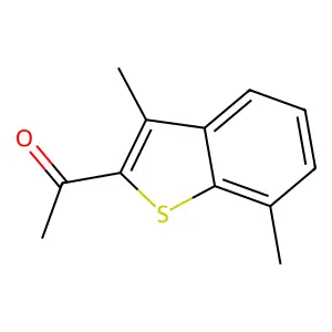 2-Acetyl-3,7-dimethylbenzo(b)thiophene structure