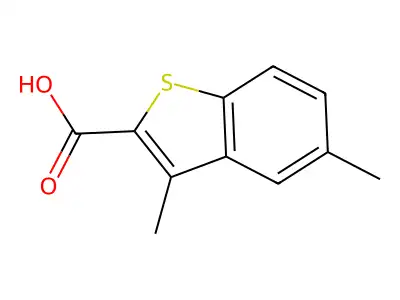 3,5-Dimethyl-1-benzothiophene-2-carboxylic acid structure