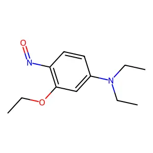 Benzenamine, 3-ethoxy-N,N-diethyl-4-nitroso- structure