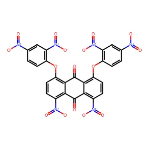 9,10-Anthracenedione, 1,8-bis(2,4-dinitrophenoxy)-4,5-dinitro- structure