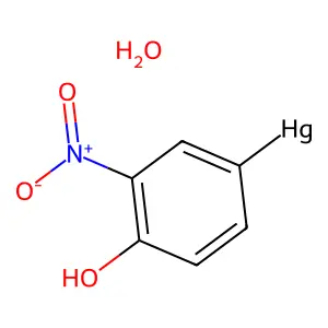 Mercury, hydroxy(4-hydroxy-3-nitrophenyl)- structure
