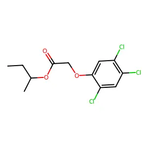 Acetic acid, (2,4,5-trichlorophenoxy)-, 1-methylpropyl ester structure