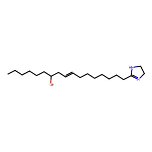 17-(4,5-Dihydro-1H-imidazol-2-yl)heptadec-9-en-7-ol structure