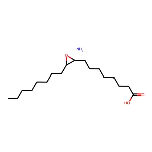 Ammonium 9,10-dioxystearate structure