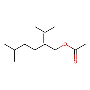 4-Hexen-1-ol, 5-methyl-2-(1-methylethylidene)-, 1-acetate, dihydro deriv. structure