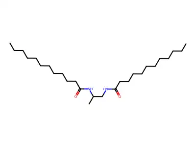 Dodecanamide, N,N'-(1-methyl-1,2-ethanediyl)bis- structure