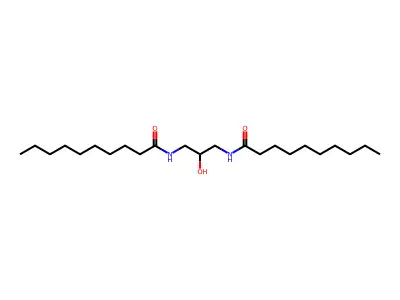 Decanamide, N,N'-(2-hydroxy-1,3-propanediyl)bis- structure