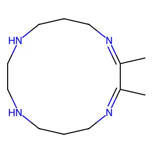 1,4,8,11-Tetraazacyclotetradeca-1,3-diene, 2,3-dimethyl- structure