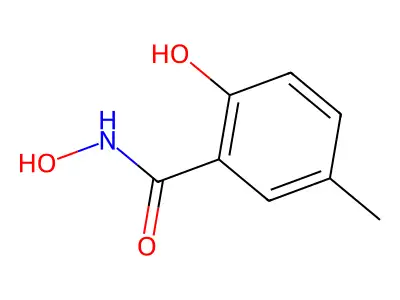 N,2-dihydroxy-5-methylbenzamide structure
