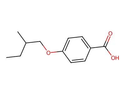 4-(2-methylbutoxy)benzoic Acid structure