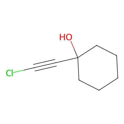 Cyclohexanol, 1-(chloroethynyl)- structure