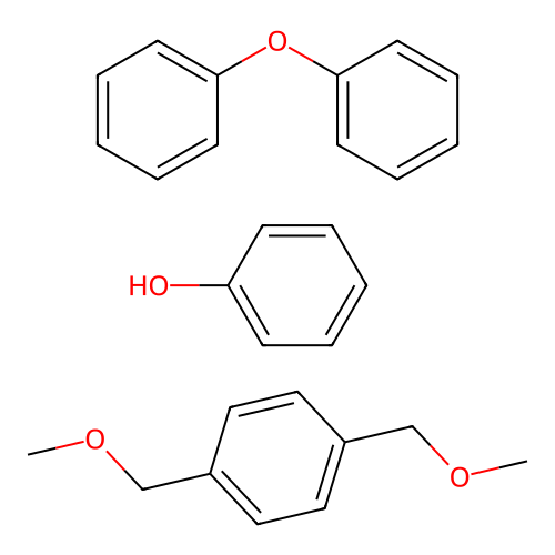 1,4-Bis(methoxymethyl)benzene;phenol;phenoxybenzene structure