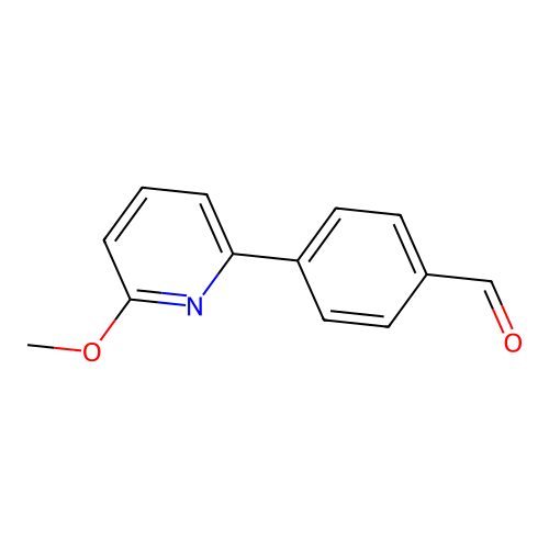 4-(6-Methoxy-2-pyridinyl)benzaldehyde structure