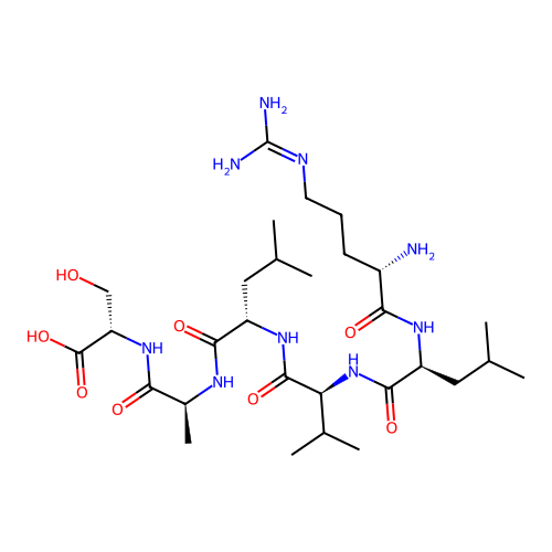L-Serine, L-arginyl-L-leucyl-L-valyl-L-leucyl-L-alanyl- structure