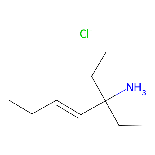 4-Hepten-3-amine, 3-ethyl-, hydrochloride structure
