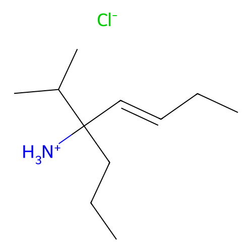 5-Octen-4-amine, 4-propyl-, hydrochloride structure