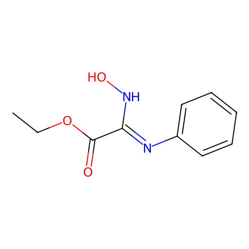 Acetic acid, (hydroxyamino)(phenylimino)-, ethyl ester structure