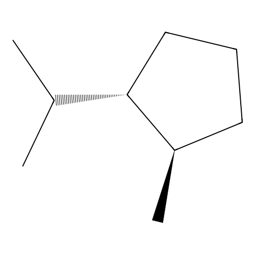 1-Trans-2-methylisopropylcyclopentane structure
