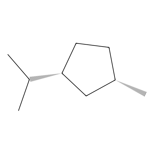 1-Cis-3-methylisopropylcyclopentane structure