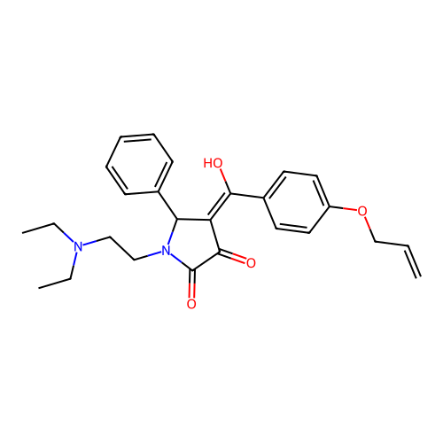 4-(4-(Allyloxy)benzoyl)-1-(2-(diethylamino)ethyl)-3-hydroxy-5-phenyl-1H-pyrrol-2(5H)-one structure